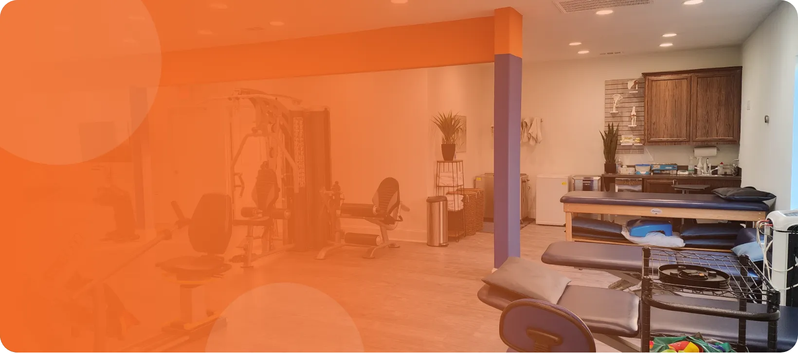 Rehabilitation clinic: Physical therapy equipment for pain relief and mobility recovery