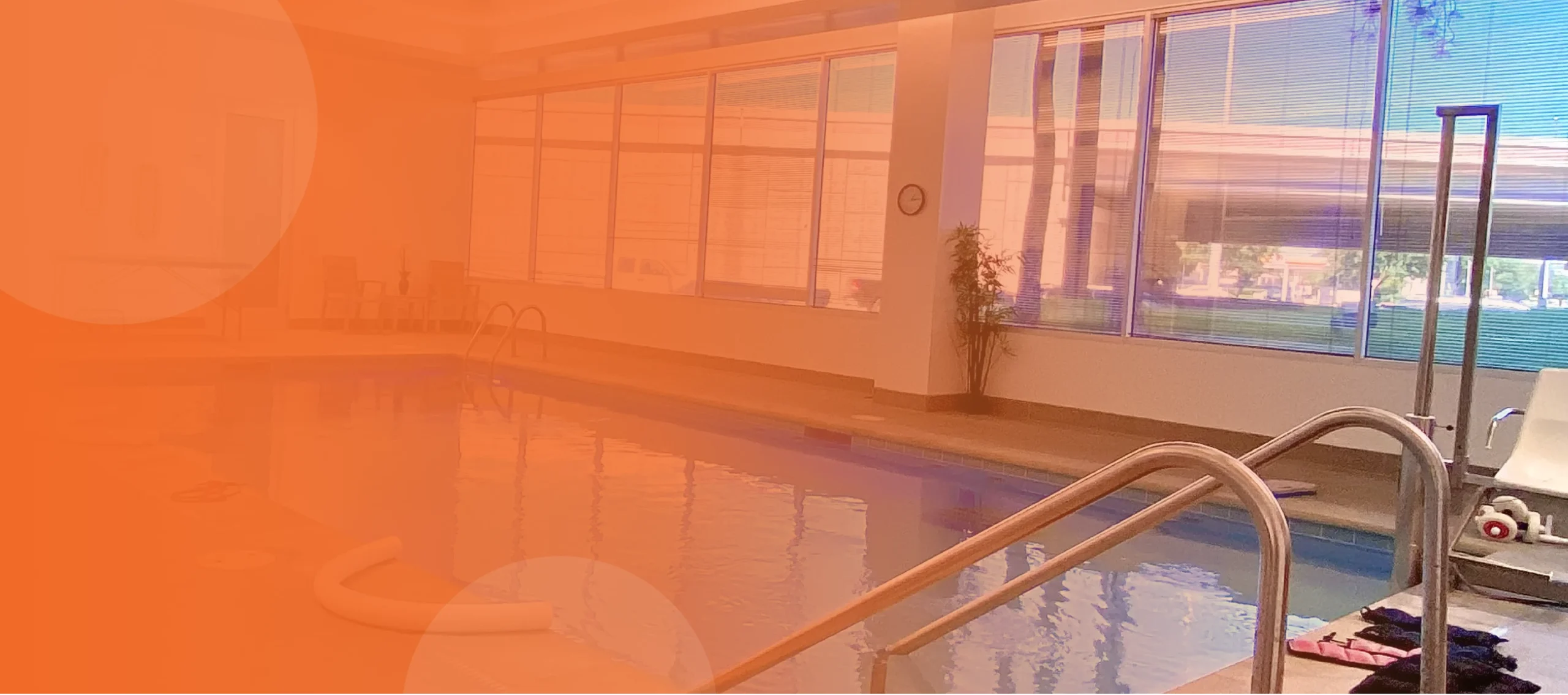 Aquatic therapy pool for rehab treatment. Water exercises for pain relief and mobility recovery at our rehabilitation clinic